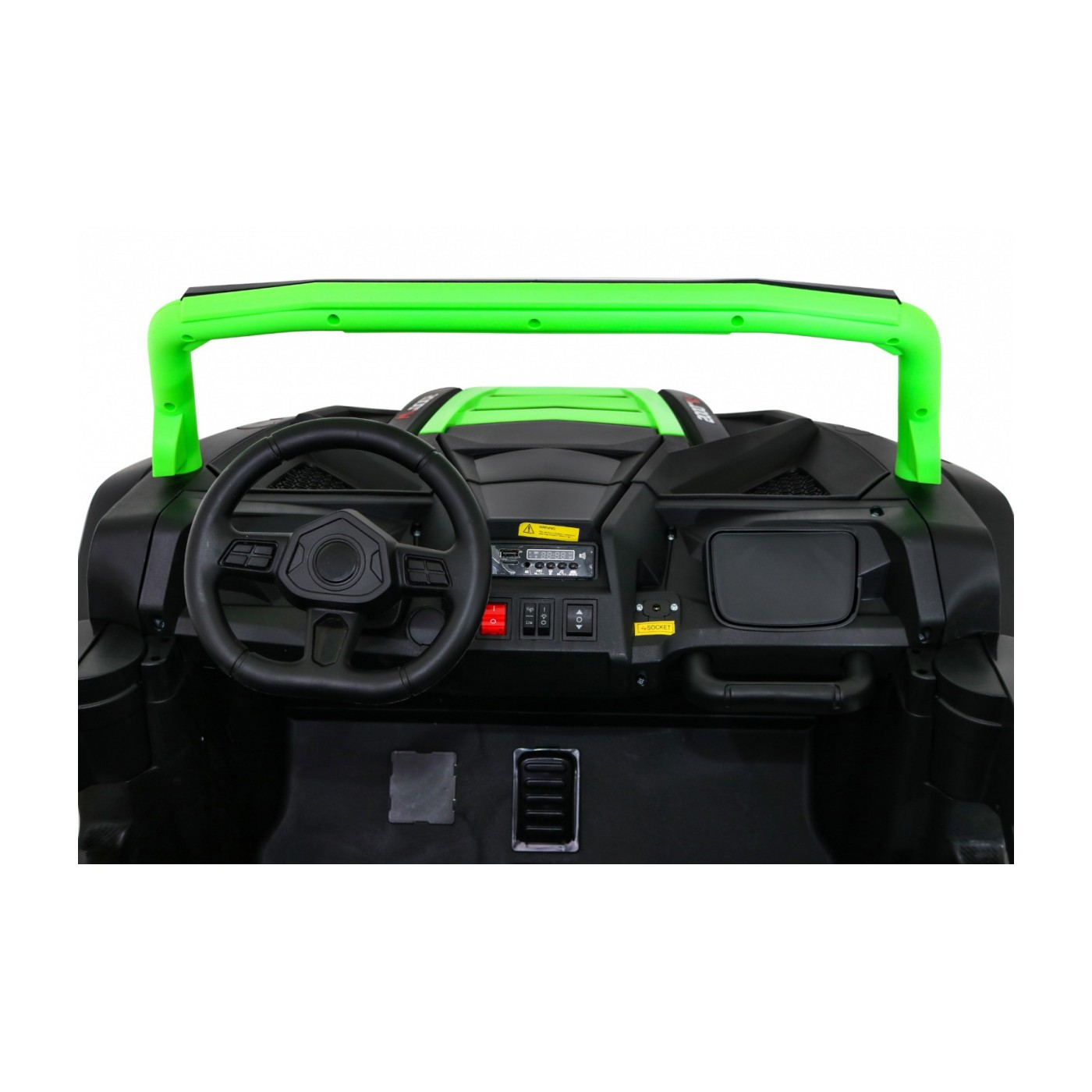 Buggy ATV Racing pro 2 děti zelená + 4x4 pohon + dálkové ovládání + pomalý start + MP3 LED
