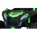 Buggy ATV Racing pro 2 děti zelená + 4x4 pohon + dálkové ovládání + pomalý start + MP3 LED