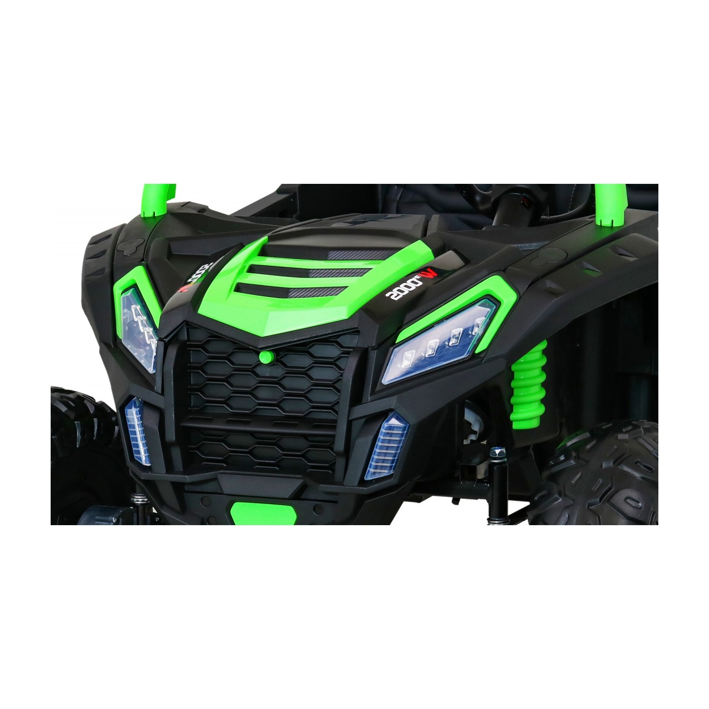 Buggy ATV Racing pro 2 děti zelená + 4x4 pohon + dálkové ovládání + pomalý start + MP3 LED