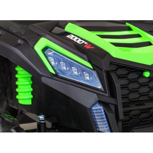 Buggy ATV Racing pro 2 děti zelená + 4x4 pohon + dálkové ovládání + pomalý start + MP3 LED