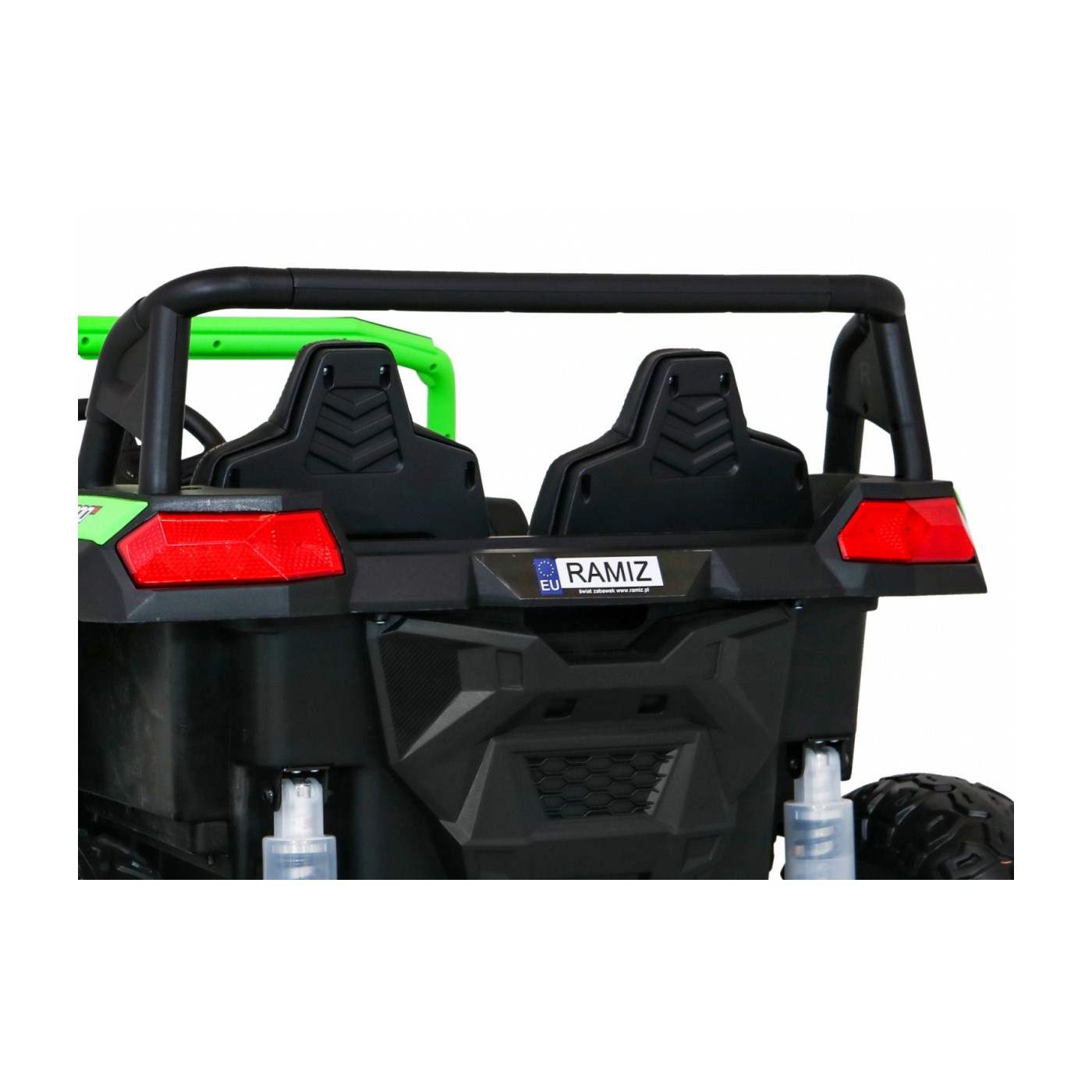 Buggy ATV Racing pro 2 děti zelená + 4x4 pohon + dálkové ovládání + pomalý start + MP3 LED