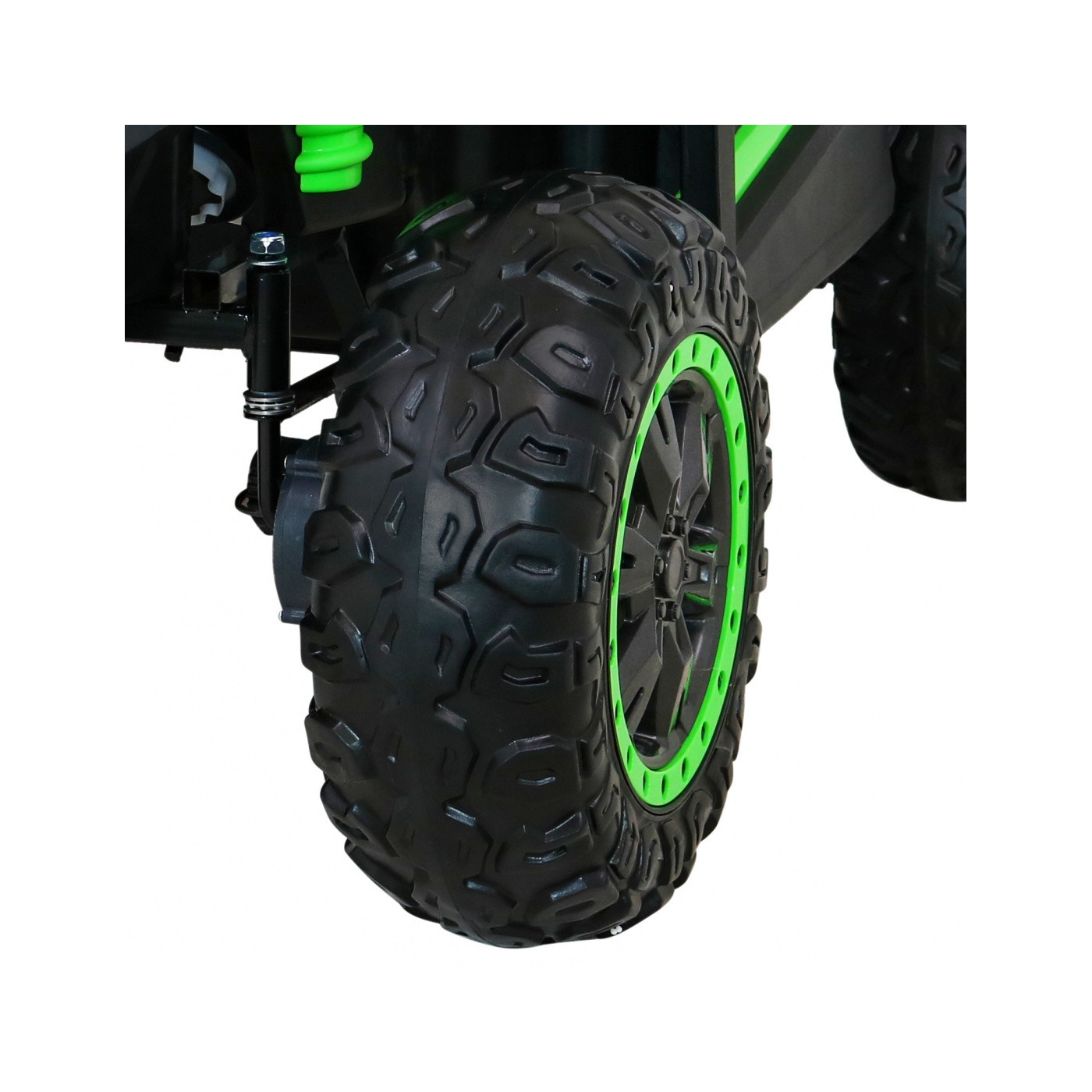 Buggy ATV Racing pro 2 děti zelená + 4x4 pohon + dálkové ovládání + pomalý start + MP3 LED
