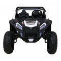 Buggy ATV Strong Racing pro 2 děti bílý střídavý motor nafouknutá kola Audio LED