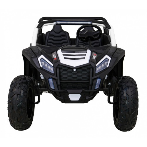 Buggy ATV Strong Racing pro 2 děti bílý střídavý motor nafouknutá kola Audio LED
