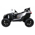Buggy ATV Strong Racing pro 2 děti bílý střídavý motor nafouknutá kola Audio LED