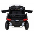 Buggy ATV Strong Racing pro 2 děti bílý střídavý motor nafouknutá kola Audio LED
