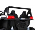Buggy ATV Strong Racing pro 2 děti bílý střídavý motor nafouknutá kola Audio LED