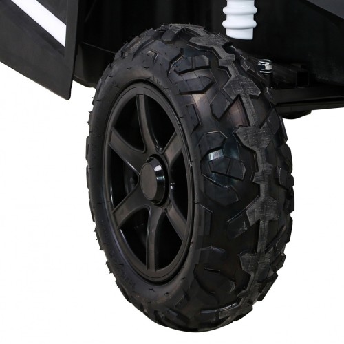 Buggy ATV Strong Racing pro 2 děti bílý střídavý motor nafouknutá kola Audio LED
