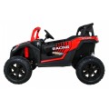 Buggy ATV Strong Racing pro 2 děti červený střídavý motor nafouknutá kola Audio LED