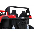 Buggy ATV Strong Racing pro 2 děti červený střídavý motor nafouknutá kola Audio LED