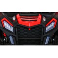 Buggy ATV Strong Racing pro 2 děti červený střídavý motor nafouknutá kola Audio LED