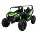 Buggy ATV Strong Racing pro 2 děti Zelená bezkartáčová motorová nafouknutá kola Audio LED