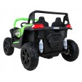 Buggy ATV Strong Racing pro 2 děti Zelená bezkartáčová motorová nafouknutá kola Audio LED