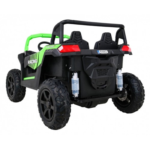 Buggy ATV Strong Racing pro 2 děti Zelená bezkartáčová motorová nafouknutá kola Audio LED