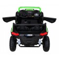 Buggy ATV Strong Racing pro 2 děti Zelená bezkartáčová motorová nafouknutá kola Audio LED