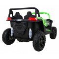 Buggy ATV Strong Racing pro 2 děti Zelená bezkartáčová motorová nafouknutá kola Audio LED