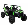 Buggy ATV Strong Racing pro 2 děti Zelená bezkartáčová motorová nafouknutá kola Audio LED