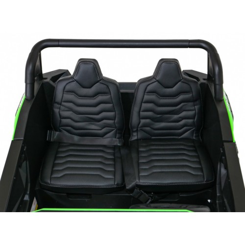 Buggy ATV Strong Racing pro 2 děti Zelená bezkartáčová motorová nafouknutá kola Audio LED