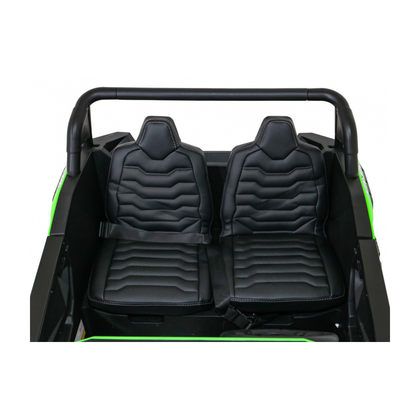 Buggy ATV Strong Racing pro 2 děti Zelená bezkartáčová motorová nafouknutá kola Audio LED