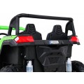 Buggy ATV Strong Racing pro 2 děti Zelená bezkartáčová motorová nafouknutá kola Audio LED
