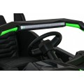 Buggy ATV Strong Racing pro 2 děti Zelená bezkartáčová motorová nafouknutá kola Audio LED