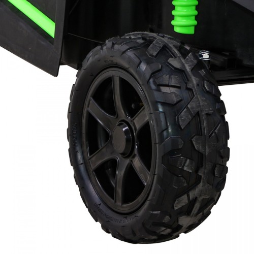 Buggy ATV Strong Racing pro 2 děti Zelená bezkartáčová motorová nafouknutá kola Audio LED