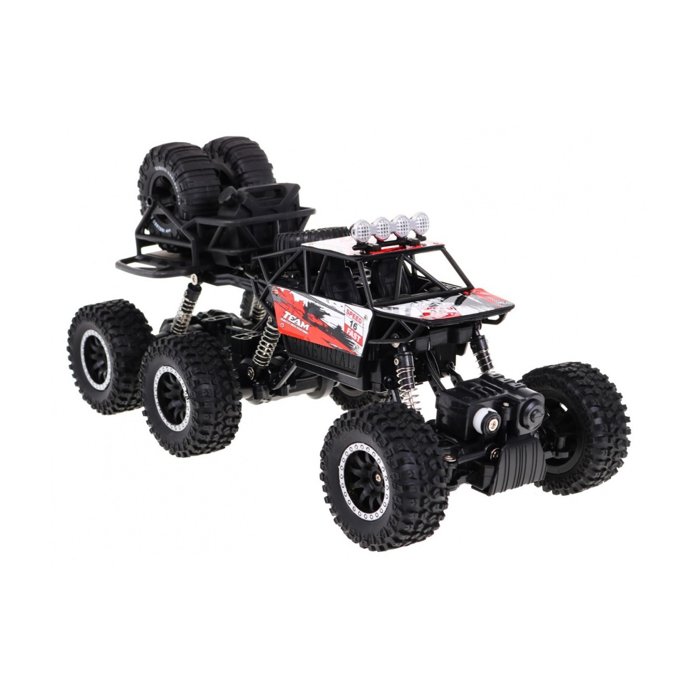 Crawler High Kids 8+ Dálkové ovládání Model 1:14 Naped 6x6 + Náhradní Kola
