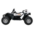 Buggy Clash na baterii pro 2 děti bílá + dálkový ovladač + pohon 4x4 + nastavení sedadla + MP3 rádio + LED