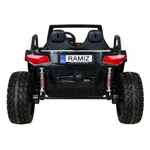 Buggy Clash na baterii pro 2 děti bílá + dálkový ovladač + pohon 4x4 + nastavení sedadla + MP3 rádio + LED