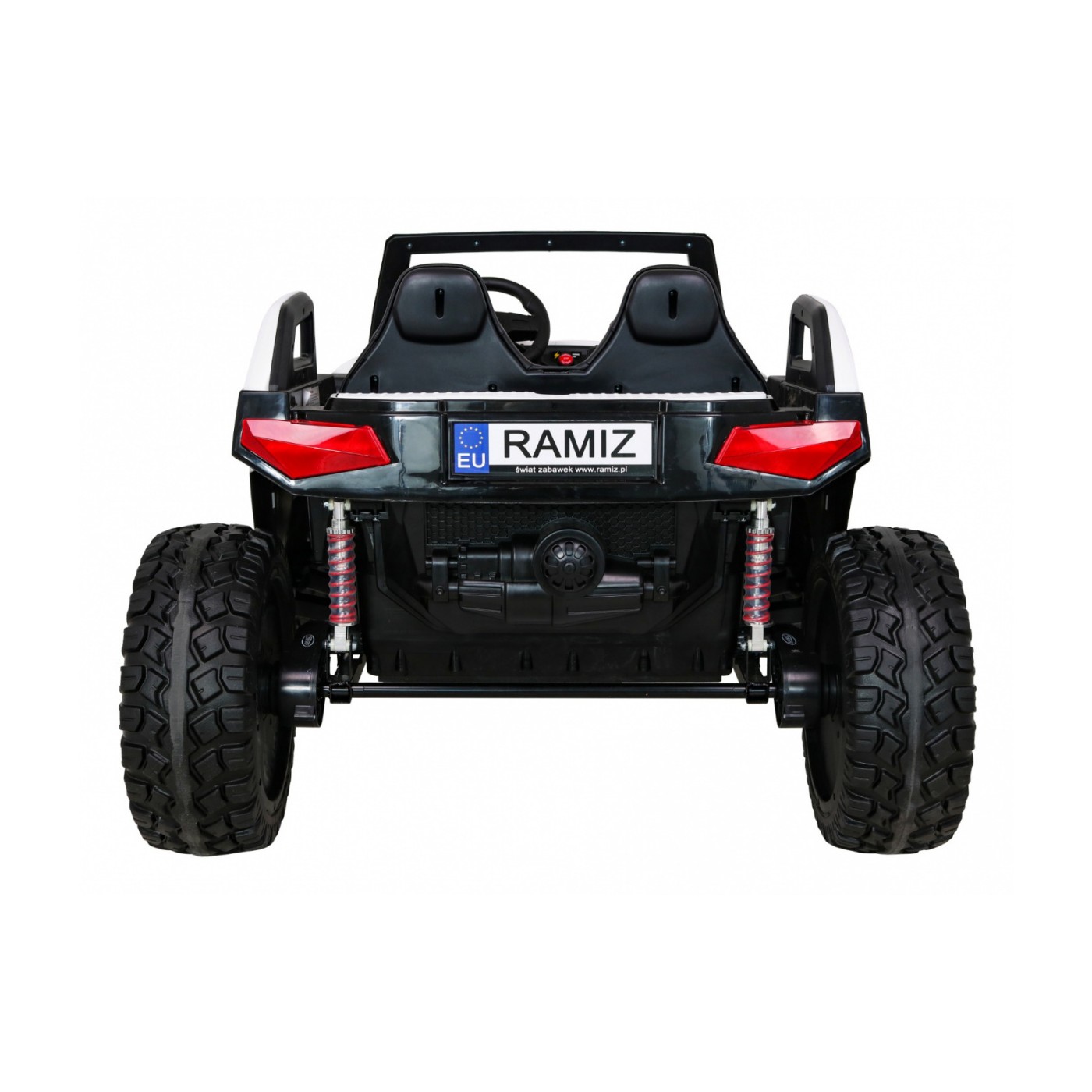 Buggy Clash na baterii pro 2 děti bílá + dálkový ovladač + pohon 4x4 + nastavení sedadla + MP3 rádio + LED