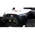 Buggy Clash na baterii pro 2 děti bílá + dálkový ovladač + pohon 4x4 + nastavení sedadla + MP3 rádio + LED