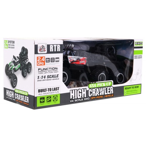 Crawler High Kids 8+ Dálkové ovládání Model 1:14 Naped 6x6 + Náhradní Kola