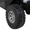 Bateriový kočárek pro 2 děti červený + dálkový + poháněný 4x4 + nastavení sedadla + MP3 rádio + LED