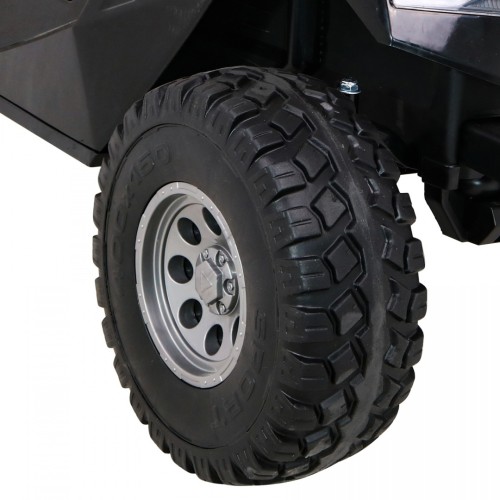 Bateriový kočárek pro 2 děti červený + dálkový + poháněný 4x4 + nastavení sedadla + MP3 rádio + LED