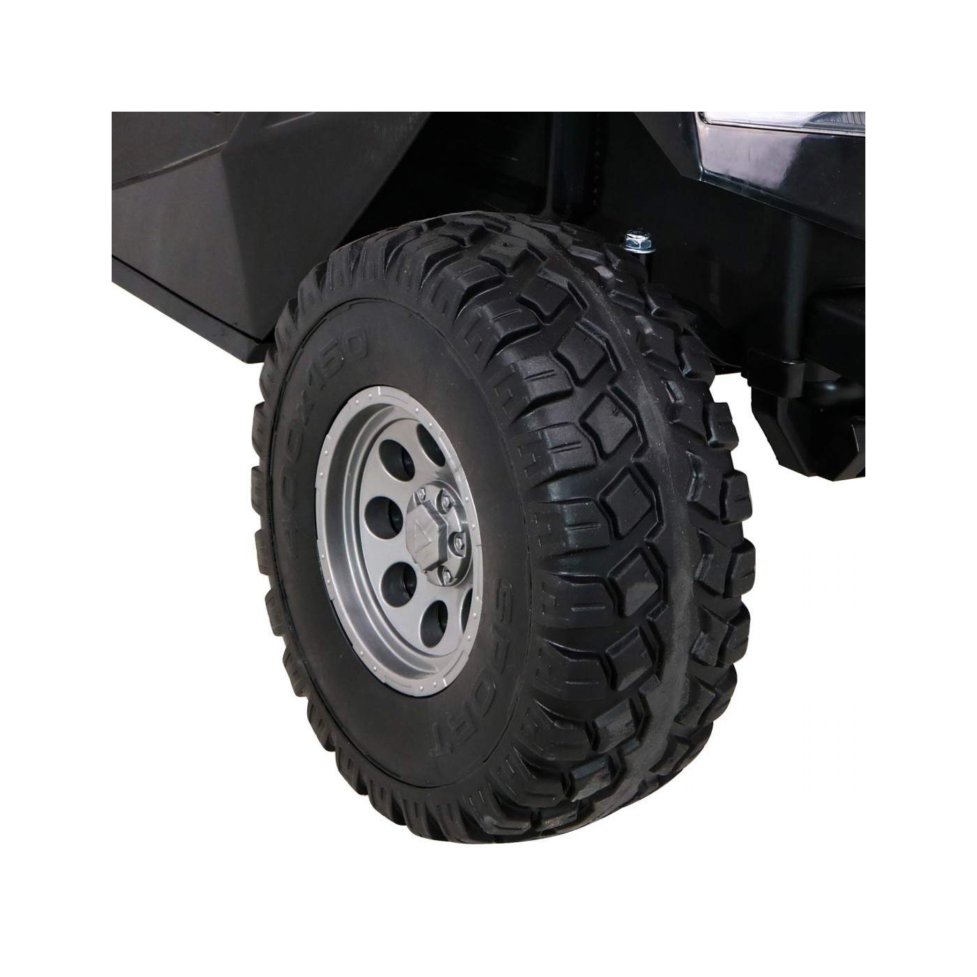 Bateriový kočárek pro 2 děti červený + dálkový + poháněný 4x4 + nastavení sedadla + MP3 rádio + LED