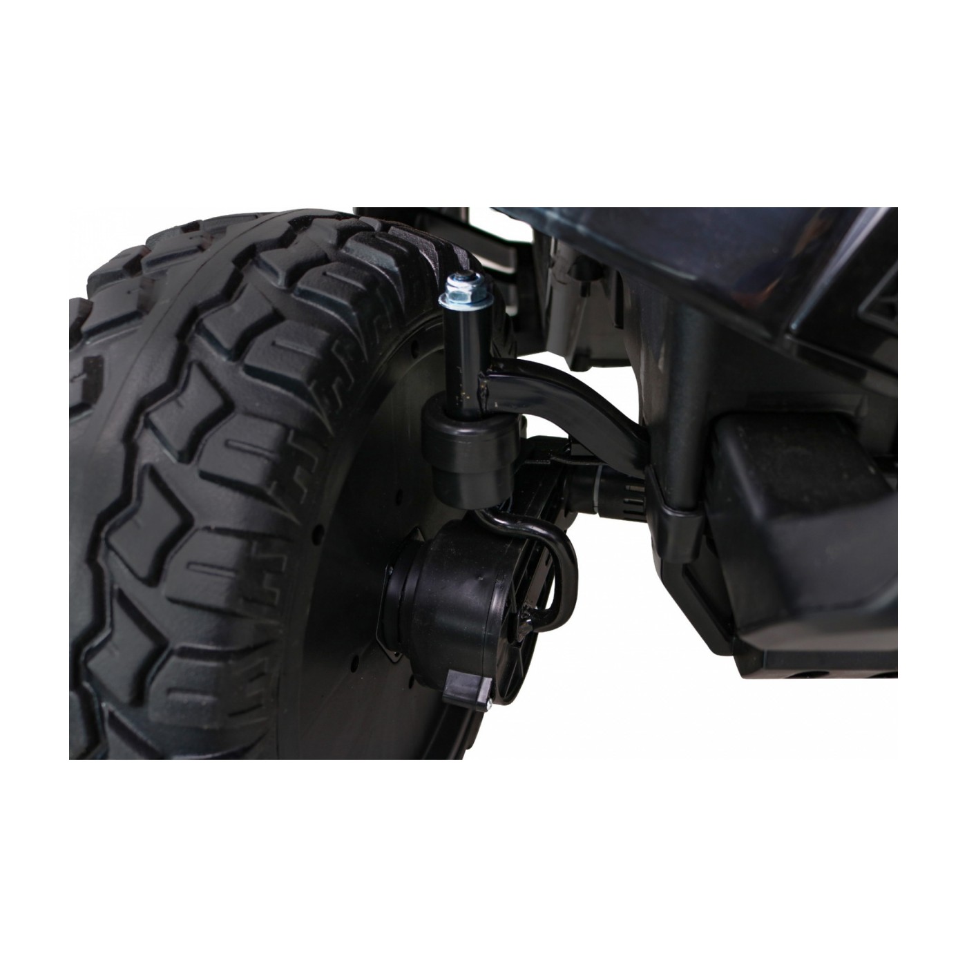 Bateriový kočárek pro 2 děti červený + dálkový + poháněný 4x4 + nastavení sedadla + MP3 rádio + LED