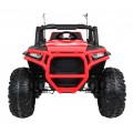 Buggy Racer Kids červená Driven 4x4 Dálkové ovládání Pomalý start kufr EVA LED MP3