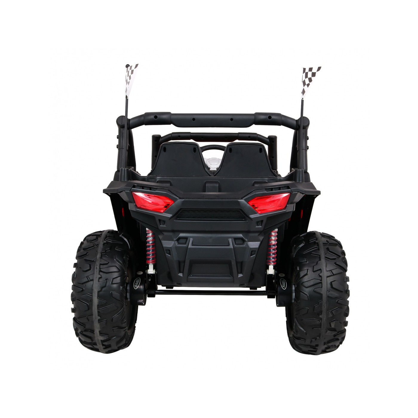 Buggy Racer Kids červená Driven 4x4 Dálkové ovládání Pomalý start kufr EVA LED MP3
