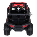 Buggy Racer Kids červená Driven 4x4 Dálkové ovládání Pomalý start kufr EVA LED MP3