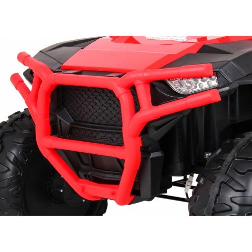 Buggy Racer Kids červená Driven 4x4 Dálkové ovládání Pomalý start kufr EVA LED MP3