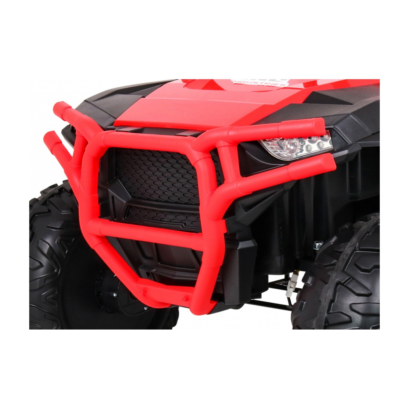 Buggy Racer Kids červená Driven 4x4 Dálkové ovládání Pomalý start kufr EVA LED MP3