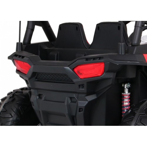 Buggy Racer Kids červená Driven 4x4 Dálkové ovládání Pomalý start kufr EVA LED MP3