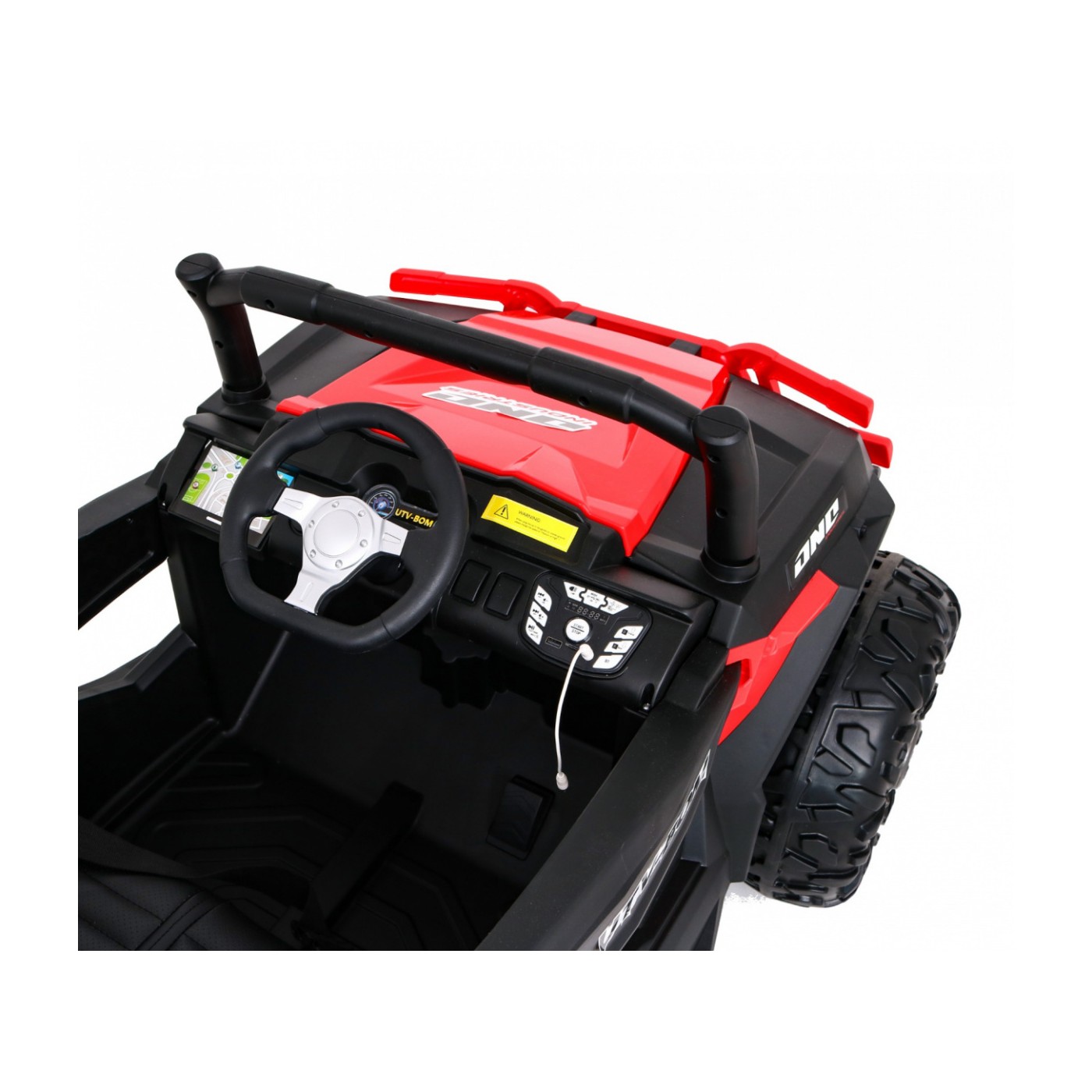 Buggy Racer Kids červená Driven 4x4 Dálkové ovládání Pomalý start kufr EVA LED MP3