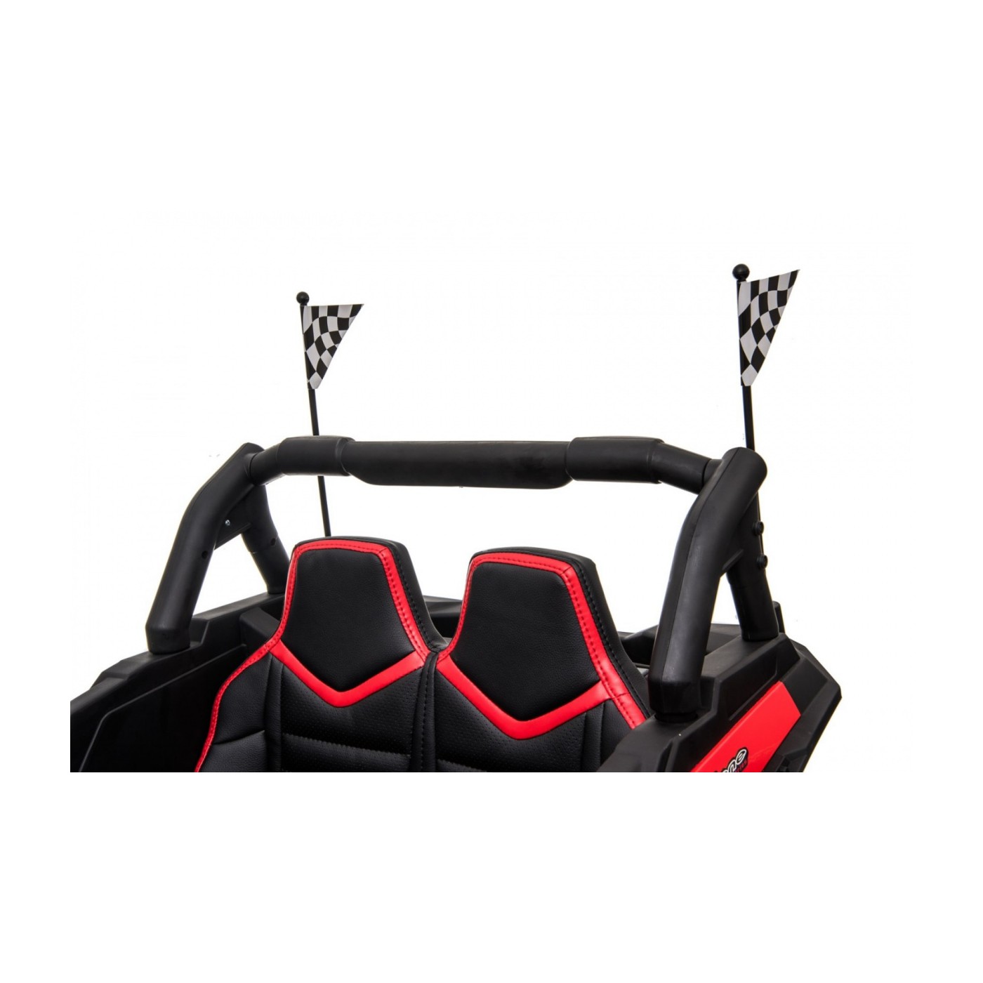 Buggy Racer Kids červená Driven 4x4 Dálkové ovládání Pomalý start kufr EVA LED MP3