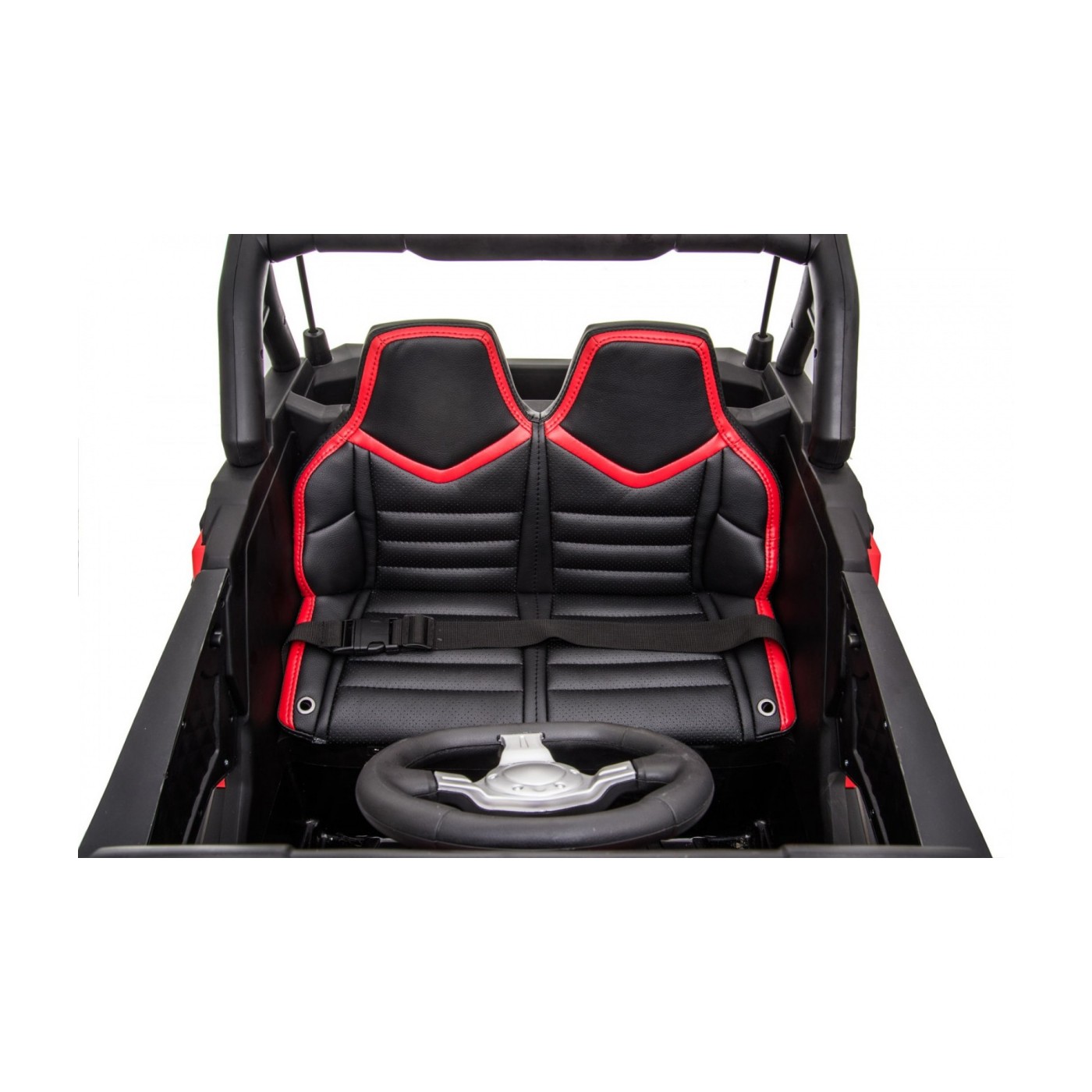 Buggy Racer Kids červená Driven 4x4 Dálkové ovládání Pomalý start kufr EVA LED MP3