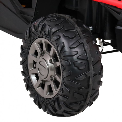 Buggy Racer Kids červená Driven 4x4 Dálkové ovládání Pomalý start kufr EVA LED MP3