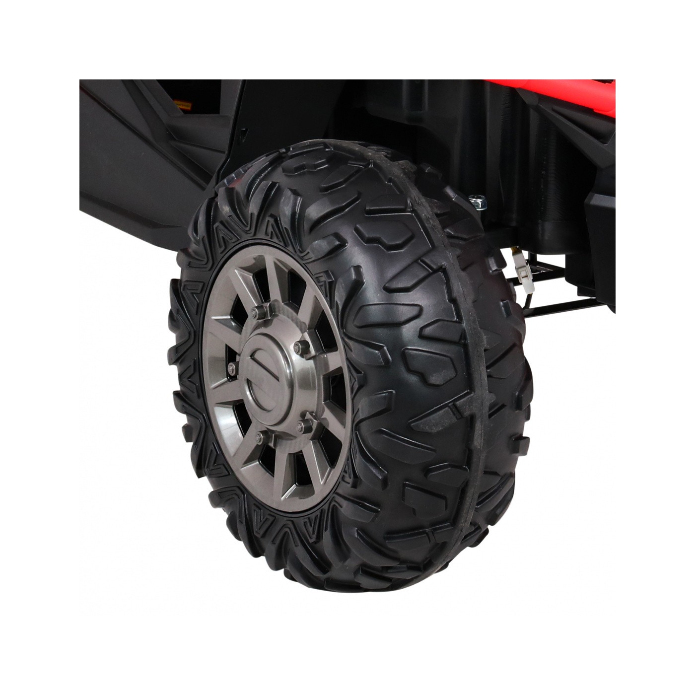 Buggy Racer Kids červená Driven 4x4 Dálkové ovládání Pomalý start kufr EVA LED MP3