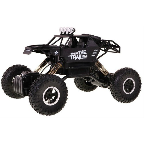Auto 1 14 Kovový pásový 4x4 Lazik R C 2 4G Černý