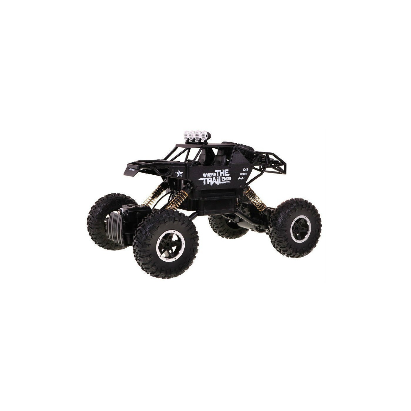 Auto 1 14 Kovový pásový 4x4 Lazik R C 2 4G Černý