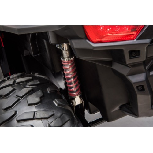 Buggy Racer Kids červená Driven 4x4 Dálkové ovládání Pomalý start kufr EVA LED MP3